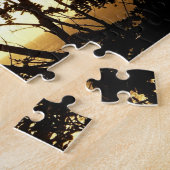 Sunset Through Trees I Tropical Photography Legpuzzel (Zijkant)