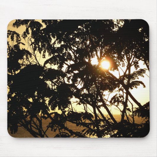 Sunset Through Trees I Tropical Photography Muismat (Voorkant)