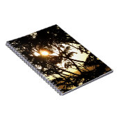 Sunset Through Trees I Tropical Photography Notitieboek (Rechterzijde)