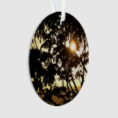 Sunset Through Trees I Tropical Photography Ornament (voorkant)