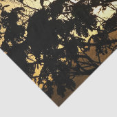 Sunset Through Trees I Tropical Photography Tissuepapier (Detail)