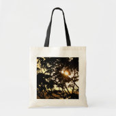 Sunset Through Trees I Tropical Photography Tote Bag (Voorkant)