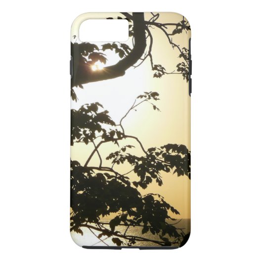 Sunset Through Trees II Tropische fotografie Case-Mate iPhone Case (Achterkant)