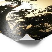 Sunset Through Trees II Tropische fotografie Foto Afdruk (Hoek)