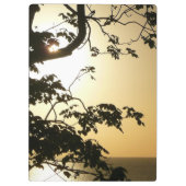 Sunset Through Trees II Tropische fotografie Klembord (Achterkant)