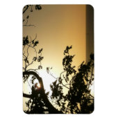Sunset Through Trees II Tropische fotografie Magneet (Verticaal)