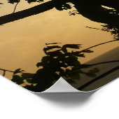 Sunset Through Trees II Tropische fotografie Poster (Hoek)