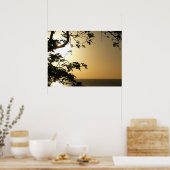 Sunset Through Trees II Tropische fotografie Poster (Keuken)