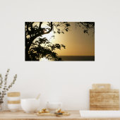 Sunset Through Trees II Tropische fotografie Poster (Keuken)