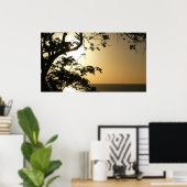 Sunset Through Trees II Tropische fotografie Poster (Thuiskantoor)