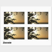 Sunset Through Trees II Tropische fotografie Rechthoekige Sticker (Vel)