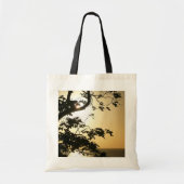 Sunset Through Trees II Tropische fotografie Tote Bag (Voorkant)