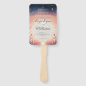 Sunset to Moonrise Details Kaart Handwaaier (Voorkant)