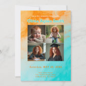 Sunset‑to‑Sea Milestone Collage QR Code Kaart (Voorkant)