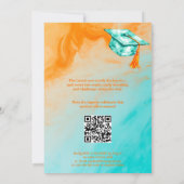 Sunset‑to‑Sea Milestone Collage QR Code Kaart (Achterkant)