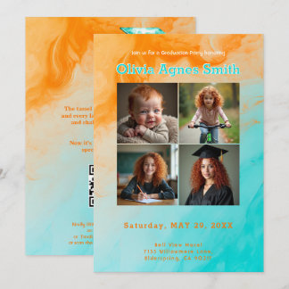 Sunset‑to‑Sea Milestone Collage QR Code Kaart