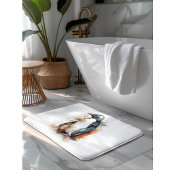 Sunset Tones Waterverf Penguin Badmat