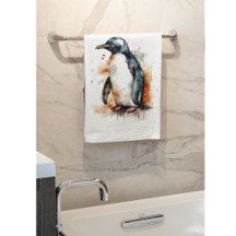 Sunset Tones Waterverf Penguin