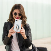 Sunset Tones Waterverf Penguin, op maat Case-Mate iPhone Case