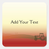 Sunset Tractor Sticker (Voorkant)