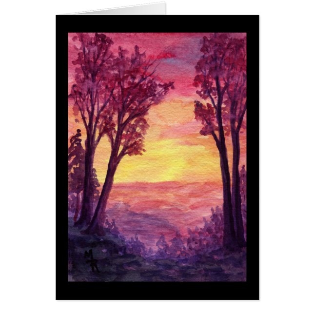 Sunset Trail Art Card (Voorkant)