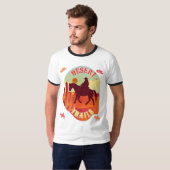 Sunset Trails, Cowboy & Cactus woestijnreis. T-shirt (Voorkant volledig)