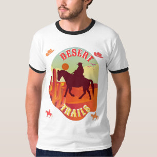 Sunset Trails, Cowboy & Cactus woestijnreis. T-shirt