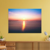 Sunset Tranquility Over Calm Waters Canvas Afdruk (Insitu (Woonkamer))