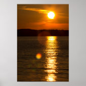 Sunset, Traverse Bay, Michigan Poster (Voorkant)