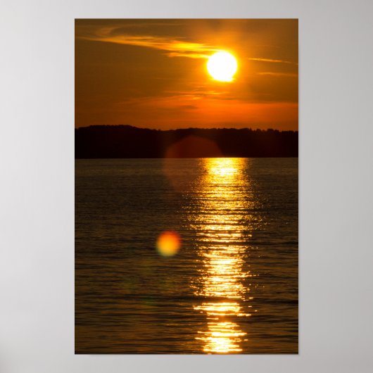 Sunset, Traverse Bay, Michigan Poster (Voorkant)