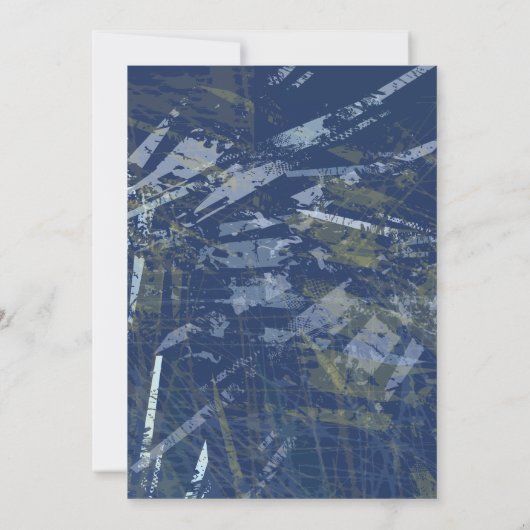 Sunset Tree Bar Mitzvah-uitnodiging Kaart (Achterkant)