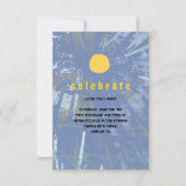 Sunset Tree of Life Bar Bat Mitzvah Party Kaart (Voorkant)