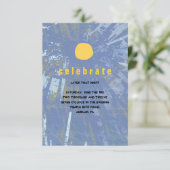 Sunset Tree of Life Bar Bat Mitzvah Party Kaart (Staand voorkant)