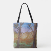 Sunset Trees Canvas tas (Achterkant)