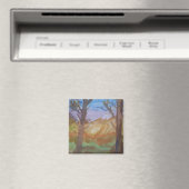 Sunset Trees Magnet (Insitu (Vaatwasser))