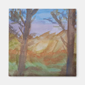 Sunset Trees Magnet (Voorkant)