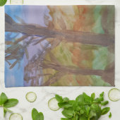 Sunset Trees Tea Towel Theedoek (Gevouwen)