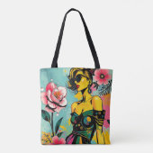 Sunset Tropic Duet Tote Bag (Achterkant)