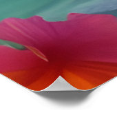 Sunset Tropical Beach Sand oceanische palmbomen Bl Poster (Hoek)