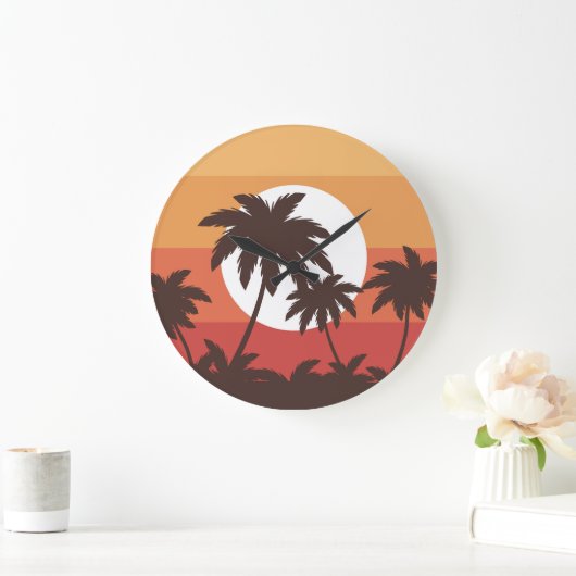 Sunset Tropical Palm Beach Grote Klok (Huis)