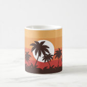 Sunset Tropical Palm Beach Koffiemok (Center)