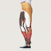 Sunset Tropical Palm Beach Leggings (Links)