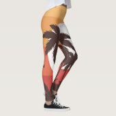 Sunset Tropical Palm Beach Leggings (Rechts)