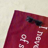 Sunset Tropical Palm Trees Silhouette Strandlaken (In situ)