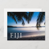 Sunset Tropical Seascape, Fiji Briefkaart (Voorkant / Achterkant)