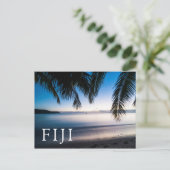 Sunset Tropical Seascape, Fiji Briefkaart (Staand voorkant)