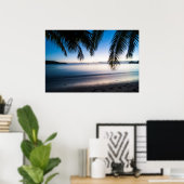 Sunset Tropical Seascape, Fiji Poster (Thuiskantoor)