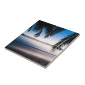 Sunset Tropical Seascape, Fiji Tegeltje (Zijkant)