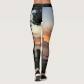 Sunset Tropical Virgin Islands personaliseren Leggings (Achterkant)