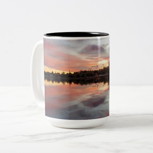 Sunset Tweekleurige Koffiemok (Voorkant links)